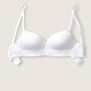 PINK Wear Everywhere Wireless Push-Up Bra (Victoria’s Secret): 34B White